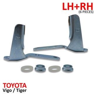 บานพับฝาท้าย บานพับกะบะท้าย ด้านข้างตัวมุม สีเทา สำหรับ Toyota Hilux Vigo,Tiger MK4 MK5 MK6 ปี 2001-2014