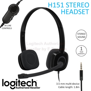 Logitech H151 Stereo Headset ประกันศูนย์ 1ปี ของแท้