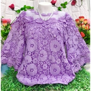 เสื้อลูกไม้ สีพื้น รอบอก40_42/46_48