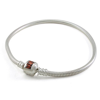 OHM Beads สร้อยข้อมือ รุ่น Red CZ Bracelet - Silver 925 Charm เครื่องประดับ บีด เงิน เแก้ว จี้ สร้อย