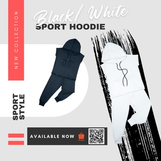 SWAN.BKK Hoodie Sport Style ชุดเสื้อฮู้ดแขนล้น+กางเกงขายาว สไตล์ สปอร์ต พิเศษ 199บาท