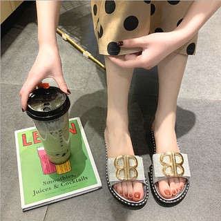 รองเท้าแตะของผู้หญิง รองเท้าแฟชั่นผู้หญิงwomen shoes  (รบกวนเผื่อไซส์ 1 ไซส์)Z1