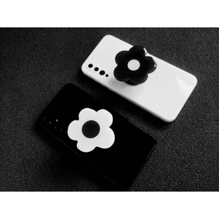 Flower Griptok ที่ติดยึดโทรศัพท์ดอกไม้ Black&amp;White