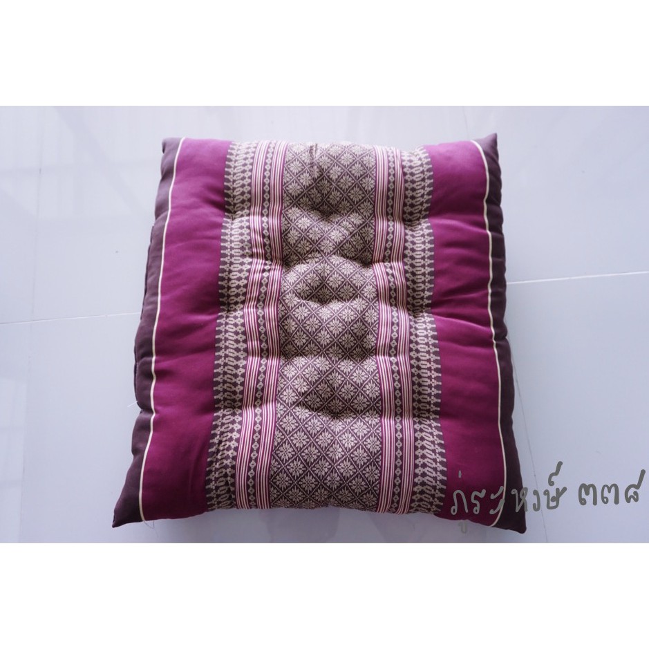 เบาะรองนั่ง สินค้า OTOP นั่งสบาย หลายขนาด ผ้าลายไทย - รูปที่ 2