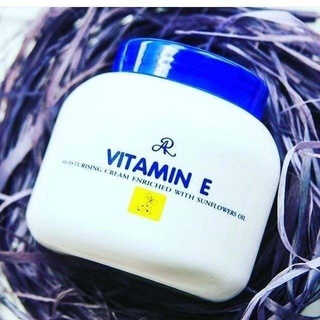 ครีมวิตามินอี ครีม เอ อาร์ วิตามินอี Aron AR VITAMIN E CREAM  ครีมทาผิวขาว ฝาน้ำเงิน | กระปุก 200 g X 1 ชิ้น