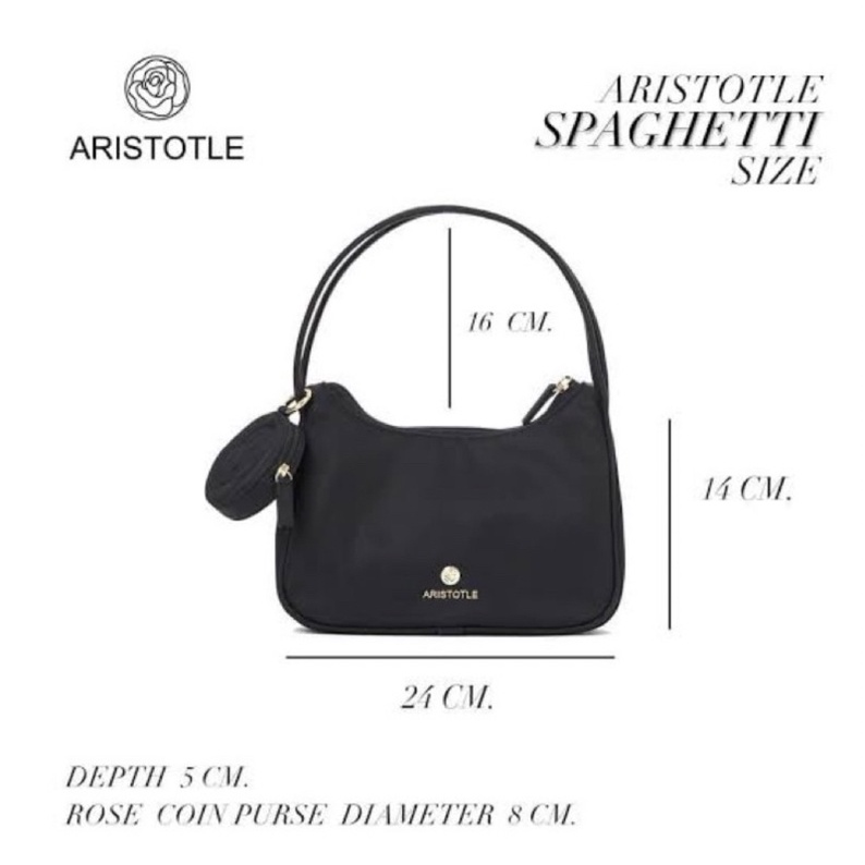 aristotle bag สีดำ พร้อมส่ง