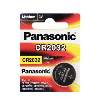 ถ่านเหรียญ ถ่านกระดุม Panasonic ของแท้ 100% CR2016 / 2025 / 2032 ต่อ1 ก้อน