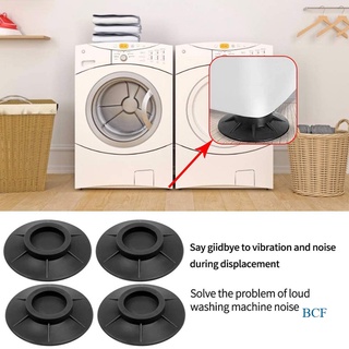 Bcf แผ่นยางรองขา กันลื่น กันสั่นสะเทือน สําหรับเครื่องซักผ้า 4 ชิ้น