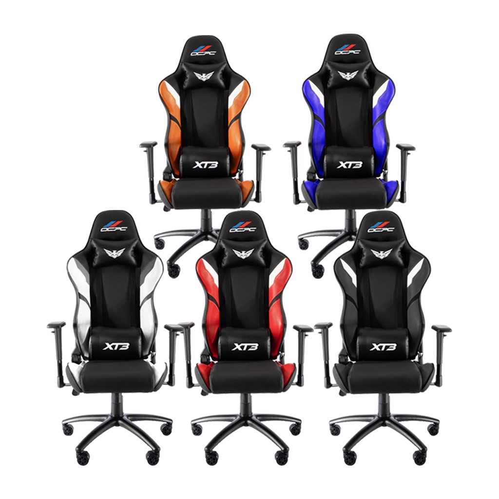 OCPC Xterm3 Gaming Chair เก้าอี้เกมมิ่ง (รับประกันช่วงล่าง 2 ปี)(Orange,Dark Blue,Gray,Red,White)