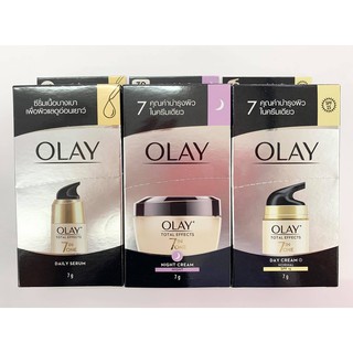 (6ซอง/กล่อง) Olay Total Effect 7 in 1 โอเลย์  โททัล เอฟเฟ็คส์ 7 อิน 1  ครีมซอง