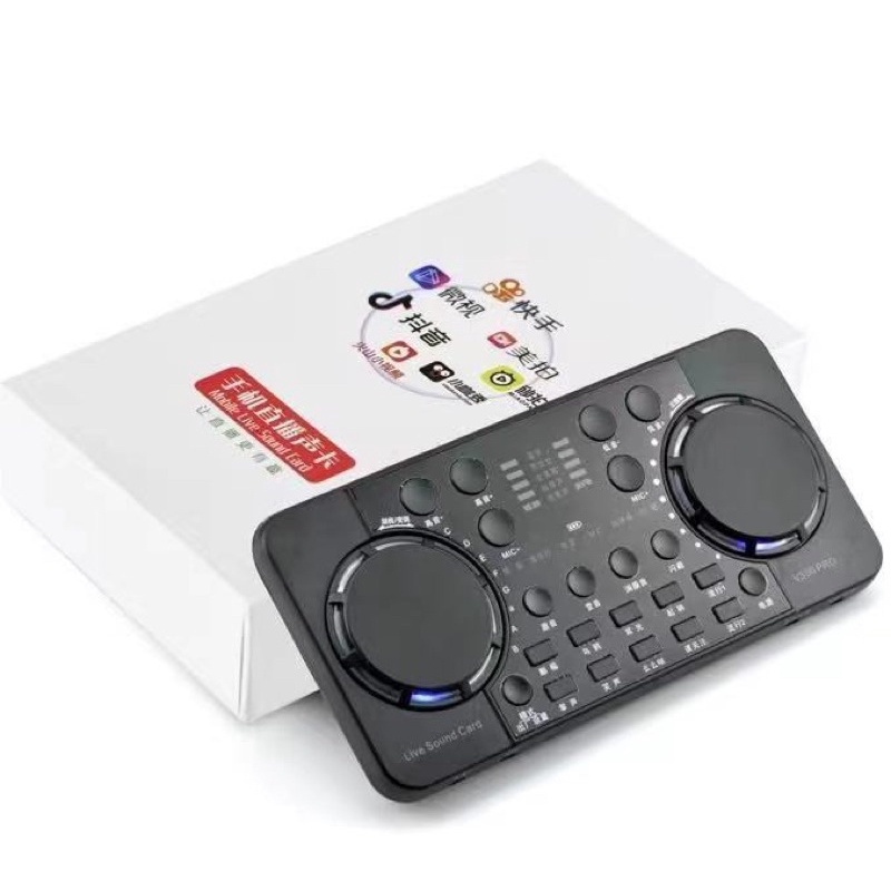 Mixer Live Broadcast Studio ร้องเพลงลดเสียงรบกวนภายนอกแบบพกพา Bluetooth 4.0สำหรับโทรศัพท์การบันทึกคอมพิวเตอร์