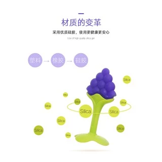 ยางกัดซิลิโคนผลไม้ สำหรับเด็กเล็ก ปลอดภัย ทนทาน น่ารัก ใช้ได้ทุกวัย