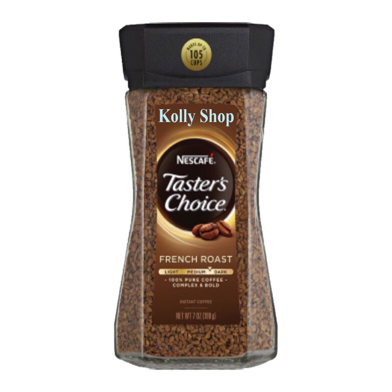 Nescafe Taster's Choice French Roast เนสกาแฟ เทสเตอร์ชอยส์ กาแฟสำเร็จรูป เฟรนซ์โรสต์ ขนาด 198 กรัม (