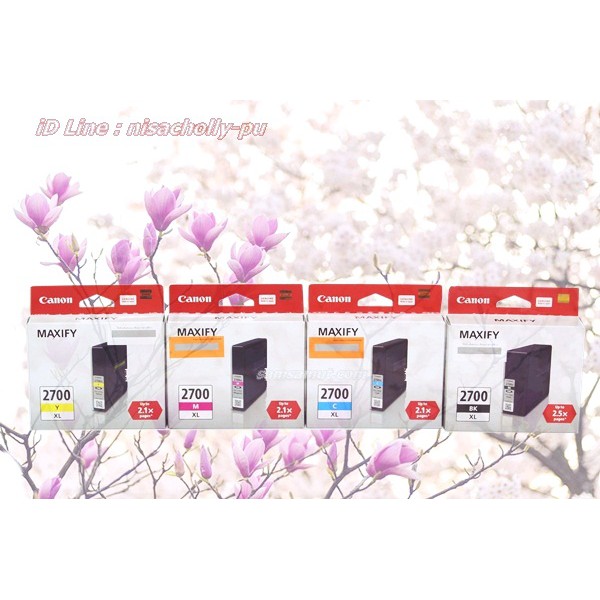 Canon PGI2700BK XL  PGI2700C XL  PGI2700M XL  PGI2700Y XL รุ่น MB5170 MB5470  MB5370, MB5070, iB4070
