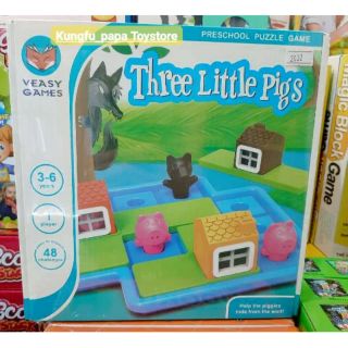 Chamaa Three​  little​ pigs🐷เกมส์​สร้างบ้านให้ลูกหมู#ของเล่นเสริมพัฒนาการ