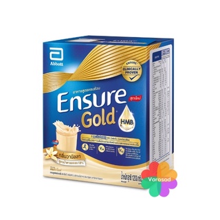 Ensure GOLD Vanilla &amp; ธัญพืช ถุง เติม 1200กรัม (1กล่อง 400GM X 3 ถุง ) วิตามิน เเร่ธาตุ นมผู้ป่วย โปรตีน 1.2 เอนชัวร์