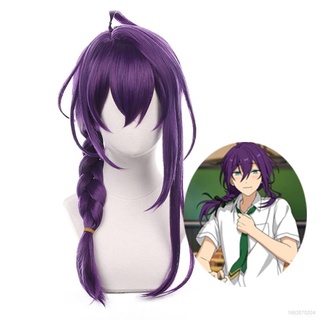 AG Ensemble Stars Ayase Mayoi Wig Cosplay Anime Purple Hair Hairpiece Costume Fluffy Wigs Halloween