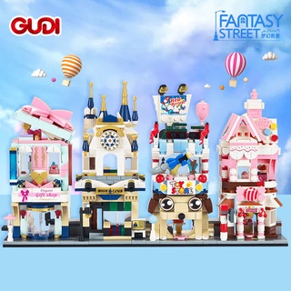 51001-4 dream streetscape series candy house girls บล็อคตัวต่อของเล่นอัจฉริยะ สําหรับเด็ก