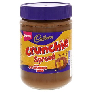 แคดเบอร์รี่ช็อคโกแลตนมทาขนมปังกรุบ 400กรัม Cadbury Crunchy Chocolate Spread Milk Bread 400g