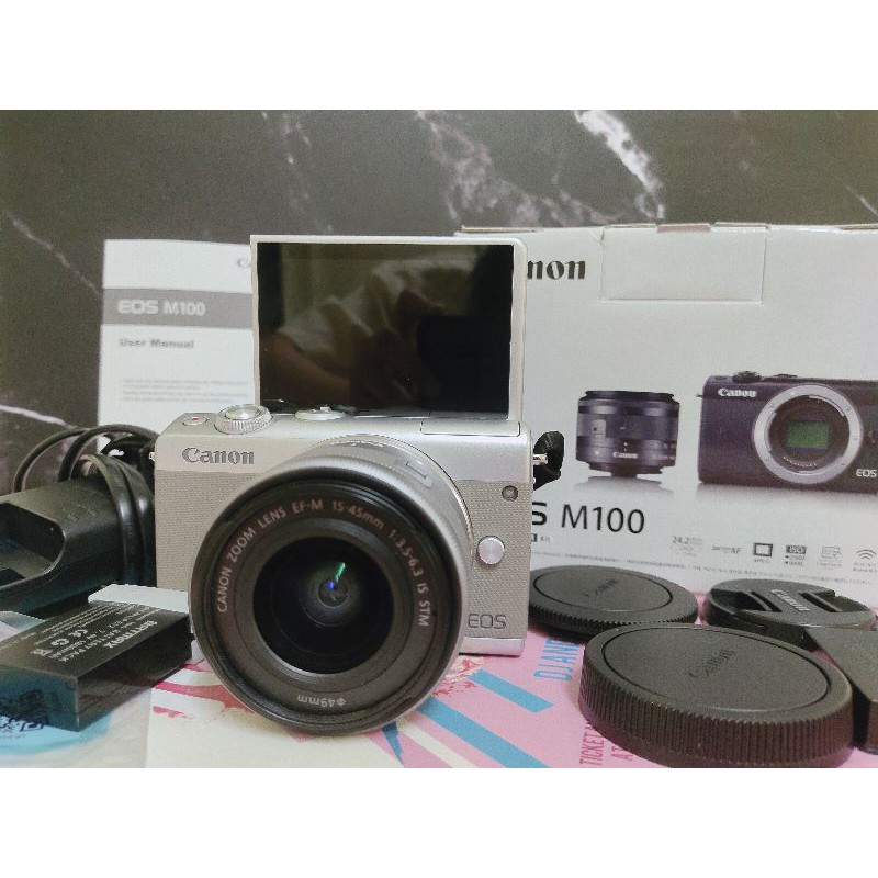 กล้อง CANON EOS M100 สีเทามือสองสภาพนางฟ้า