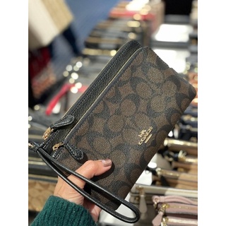 พร้อมส่ง!! Coach Wallet คล้องเเขน 2 Zip