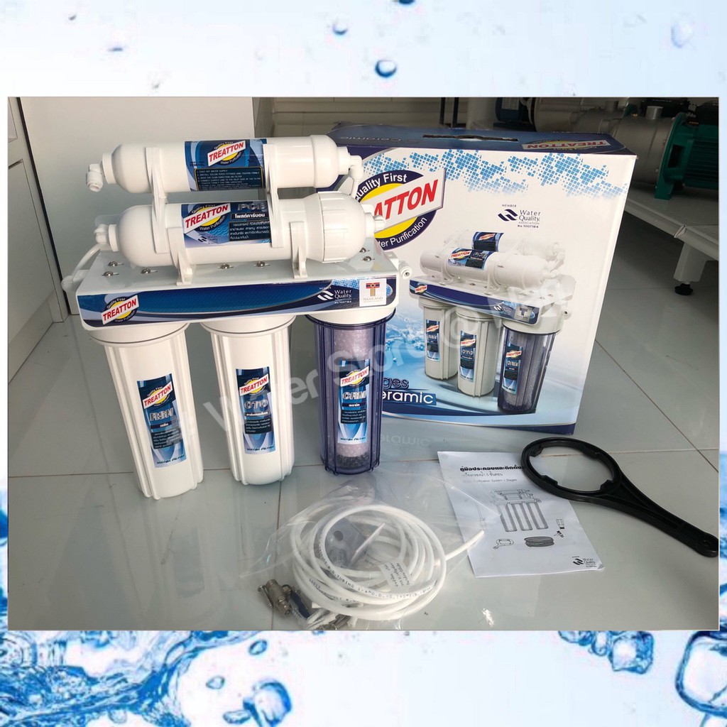 เครื่องกรองน้ำ 5 ขั้นตอน Ceramic <รุ่นกระบอกสีน้ำเงิน> #เครื่องกรองน้ำ5ขั้นตอน #เครื่องกรองเซรามิก
