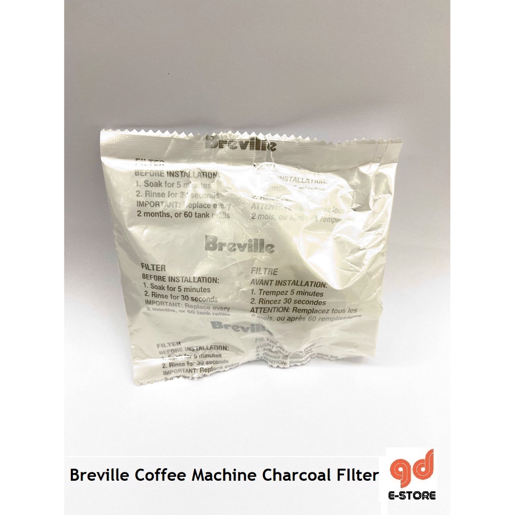Breville Charcoal Filter BWF100 สําหรับเครื่องชงกาแฟ 1 ชิ้น (ไม่มีกล่อง) BES870