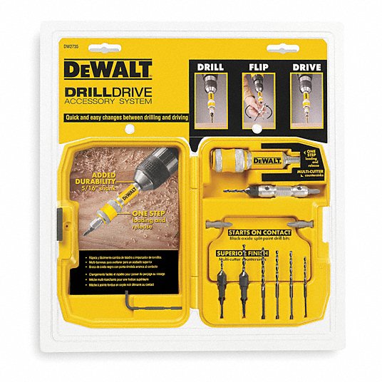 ชุดดอกสว่านเจาะนำและชุดไขควง12ชิ้น DW2735, DW2735P DEWALT