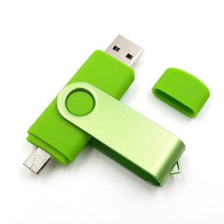 แฟลชไดรฟ์สีเขียว USB Flash Drive สำหรับ Android Smart Phone Pen Drive USB