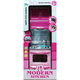 [อ่านก่อนสั่ง] ของเล่นเด็กชุดครัวมินิ(สีชมพู) MODERN KITCHEN