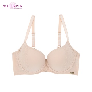 WIENNA Collection CHARMED เสื้อชั้นใน  DB21432 ตะขอหน้า สีเนื้อ สีเทา สีน้ำเงิน สีแดง  Rose