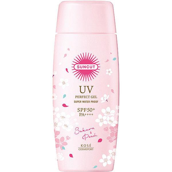 Kose Suncut UV Perfect Gel SPF50+ PA+++ ครีมกันแดด กลิ่นซากุระ และ พีช