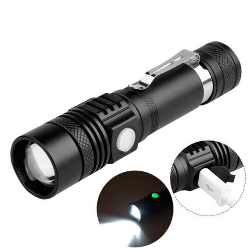 XANES WT518 XM-L T6 1000Lumens 3Modes Portable Zoomable LED Flashlight