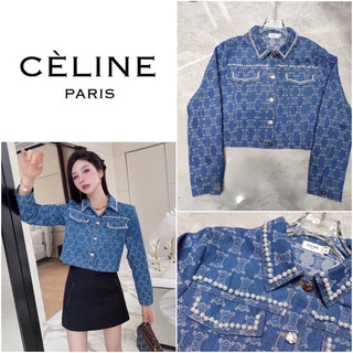 เสื้อแจ็คเก็ตแขนยาว CELINE DENIM JACKET 2022SS