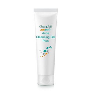 Clearasoft Acne Cleansing Gel Plus เคลียราซอฟท์ แอคเน่ คลีนซิ่ง เจล พลัส เจลล้างหน้า ลดสิว ขนาด 100 กรัม 18389