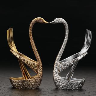 Cutlery Holder Swan design Kitchen Utensils Stainless Steel Tool Kitchen Silver Gold Replace Replacement Spare