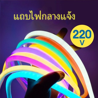 ✨ไฟ led แบบเส้น,ไฟ led แบบเส้น 220v,ไฟ LED สว่างมาก,ป้ายไฟนีออน,แถบไฟกลมแบบยืดหยุ่น,กันน้ำกลางแจ้ง,ไฟประดับ