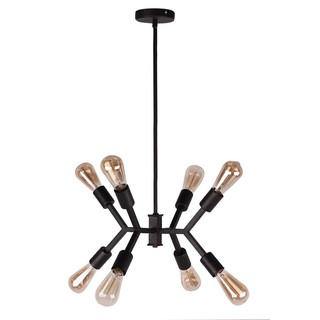 Bouquet lamp CHANDELIER CARINI BR16451-D8 MODERN 8LIGHT METAL BLACK Interior lamp Light bulb โคมไฟช่อ ไฟช่อ CARINI BR164