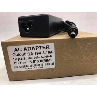 ส่งจากไทย พร้อมส่ง AC Adapter SA 19V 3.16A DC Tips ขนาดหัว 5.5*3.3mm