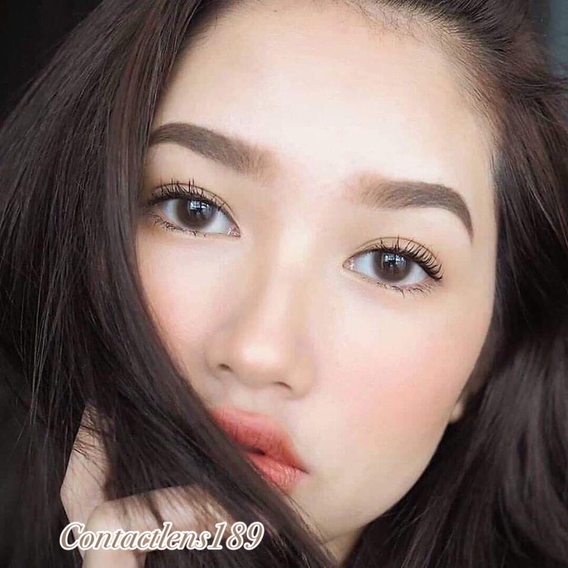 💕kittykawaii คอนแทคเลนส์ Mini Bom brown มินิสีน้ำตาล