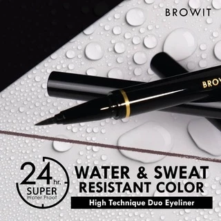 [ส่งทันที] Browit High Technique Duo Eyeliner บราวอิทอายไลเนอร์ 2 หัวในแท่งเดียว เขียนลื่น กันเหงื่อ กันน้ำ ติดทนนาน