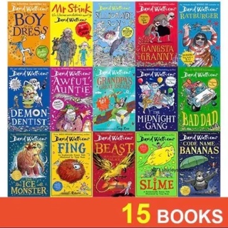 พร้อมส่ง หนังสือปกอ่อน เซต15เล่ม เขียนโดย Davis Walliams