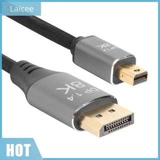 Laicee B0305 8K / 60Hz Mini Dp To Dp สายเคเบิ้ล Male To Male Displayport 1.4 อะแดปเตอร์สายเคเบิ้ล