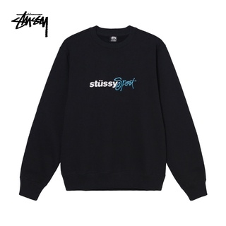 STUSSY เสื้อกันหนาว คอกลม พิมพ์ลายตัวอักษร สีตัดกัน สําหรับผู้ชาย 118444Xh