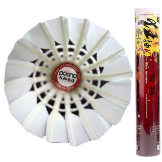 Pune Badminton Crazy Pumping เกมฝึก Abe King Goose Feather Ball Pack of 12