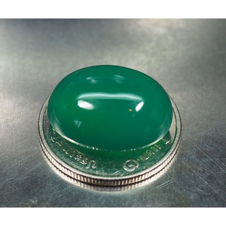 คาลซิโดนีสีเขียว (Green Chalcedony) 13.80 กะรัต (8835)