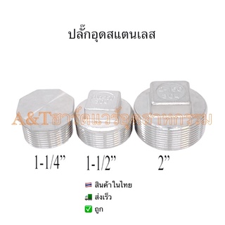 ปลั๊กอุดสแตนเลส1-/14”,1-1/2”,2”