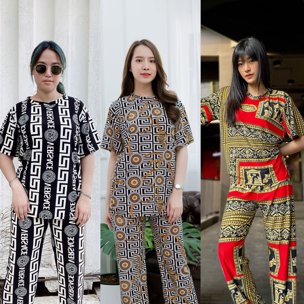 XL ชุดเซ็ทสาวอวบ ขากระบอก อัพเดตใหม่ อก42 ผ้านุ่มเด้ง ITY ไม่ต้องรีด ลายกราฟฟิกขายดี สอบถามลายก่อนบางลายหมด