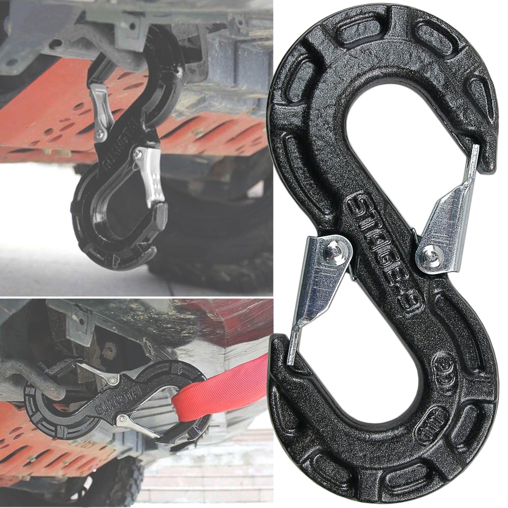 S Hook Tow Hook Shackle 8 ตัน Off-Road รถ Winch Trailer Shackle คุณภาพสูง S-Type 4wd 4x4 รถกระบะ
