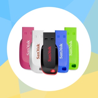 แฟลชไดรฟ์ 16GB "SanDisk" CRUZER BLADE (SDCZ50C) Blue ของแท้